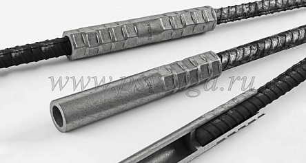 Переходная обжимная муфта PRESKO для соединения арматуры Ø 18/16 мм